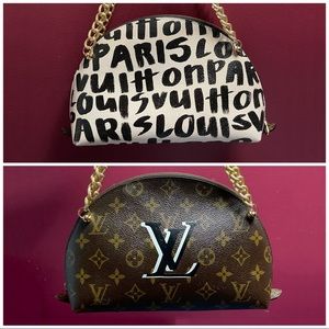 🎭SOLD🎭 Custom LV Trousse Demi Ronde GM